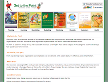 Tablet Screenshot of gettothepointbooks.com